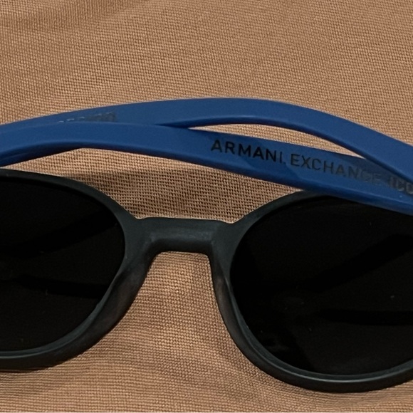 Armani Exchange Black and Blue Sunglasses - Picture 8 of 9